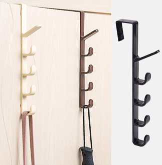 Bedroom Door Hanger Clothes Hanging Rack Plastic Home Storage Organization Hooks Over The Door Purse Holder for Bags Rails
