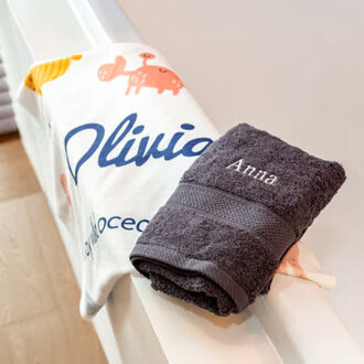 Bedrukte handdoek 30 x 50 cm