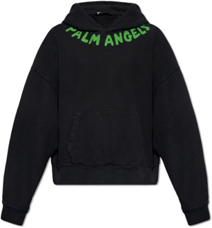 Bedrukte hoodie Palm Angels , Black , Heren - L,M,S,Xs