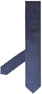 Bedrukte Mini Pindot Herenstropdassen Blauw - One Size