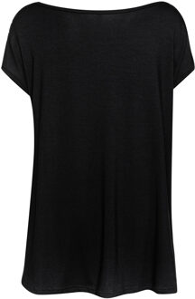 Bedrukte mouwloze top in zwart van Conquista Fashion