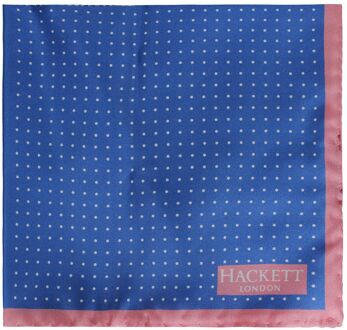 Bedrukte Quad Heren Blauw/Roze Hank Zakdoeken - One Size