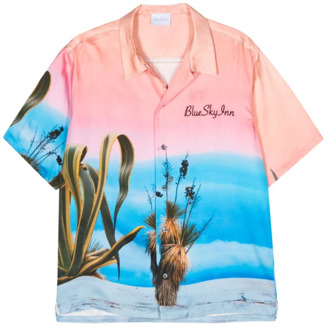 Bedrukte viscose shirt Blue Sky Inn , Pink , Heren - Xl,L,M,S