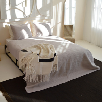 Bedsprei Rope - Beige - Xcm Van Zydante Home Microvezel - Dekbed-Discounter.nl