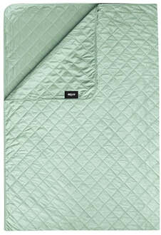 Bedsprei Velvet Ruit - 180x260cm Van Fresh And Co Microvezel - Dekbed-Discounter.nl Groen - 180 x 260 cm