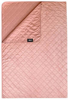 Bedsprei Velvet Ruit - 180x260cm Van Fresh And Co Microvezel - Dekbed-Discounter.nl Roze - 180 x 260 cm
