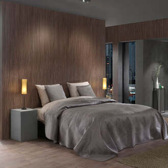 Bedsprei Victoria - Antraciet - 270x260cm Van Zo!Home Microvezel - Dekbed-Discounter.nl - 270 x 260 cm