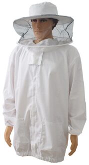Bee Beschermende Pakken Jas Puur Katoen Met Ronde Cap Voor Bijenteelt Imker Bescherming Kleding Xxl