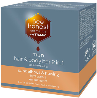 Bee honest Hair & Body Bar Men Sandelhout & Honing