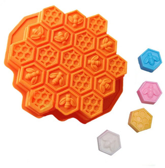 Bee Honeycomb Cake Mold Silicone Fondant Cake Soap Mould Baking Candle Candy Molds Wax Resin Clay Craft Molds Cake Decoration