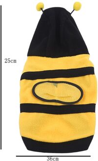 Bee Pet Puppy Coat Kleding Outfit Fleece Kleding Hond Kat Hoodie Fancy Kostuum