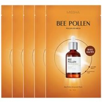 Bee Pollen Ampoule Mask Bundle Set 30g x 5 sheets