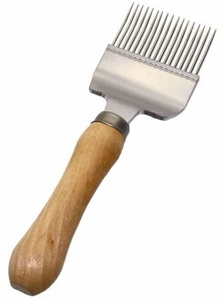 Bee Schop Honing Spatel Rvs Bijenkorf Ontzegeld Honing Vork Schop Schraper Bijenteelt Tool Praktische C50