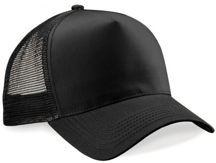 Beechfield 10x Truckers baseball caps zwart voor volwassenen - voordelige zwarte petjes/caps