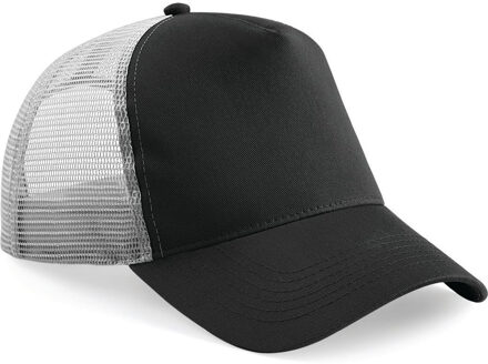 Beechfield Baseballcap - antraciet - truckers pet - volwassenen - verstelbaar