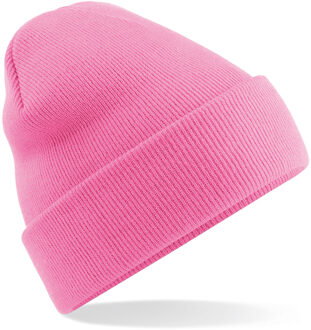 Beechfield Basic winter muts roze