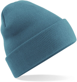 Beechfield Beanie Wintermuts - airforce blauw - acryl - volwassenen - One size