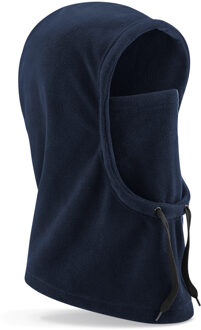 Beechfield Bivak/balaclava Wintermuts navy blauw 100% fleece polyester met windvanger One size