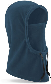 Beechfield Bivak/balaclava Wintermuts petrol blauw 100% fleece polyester met windvanger One size