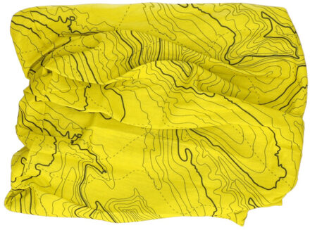 Beechfield Multifunctionele morf sjaal geel met contour print voor volwassen
