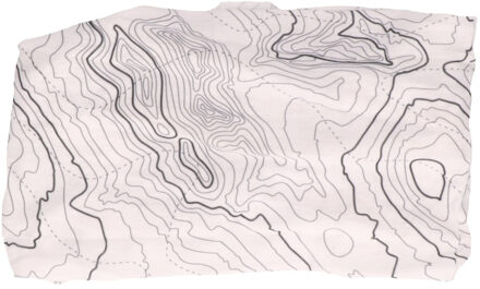 Beechfield Multifunctionele morf sjaal wit met contour print voor volwassen