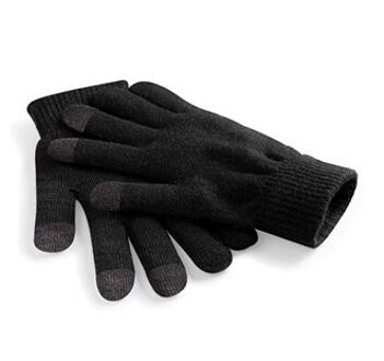 Beechfield Touchscreen handschoenen - zwart - volwassenen - 100% Acryl
