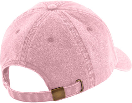 Beechfield Unisex Laag Profiel Vintage Denim-Look Cap (Vintage donkerroze) - maat