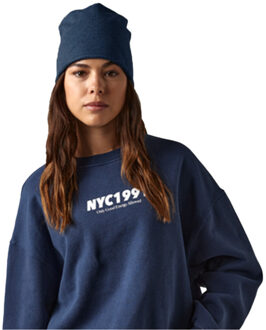 Beechfield Wintermuts Beanie Kiruna - donkerblauw - heren/dames - jersey - One size