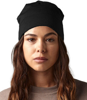Beechfield Wintermuts Beanie Malmo - zwart - heren/dames - merino wol - One size