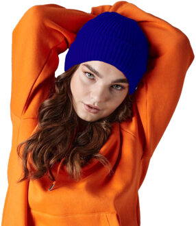 Beechfield Wintermuts - blauw - volwassen - polyacryl - Beanie wintermuts - One size