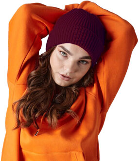 Beechfield Wintermuts - bordeaux rood - volwassen - polyacryl - Beanie wintermuts - One size