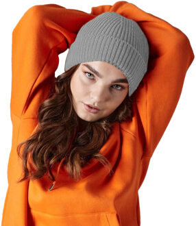 Beechfield Wintermuts - grijs - volwassen - polyacryl - Beanie wintermuts - One size