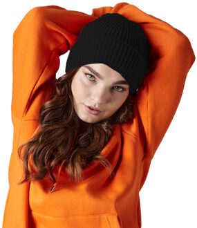 Beechfield Wintermuts - zwart - volwassen - polyacryl - Beanie wintermuts - One size