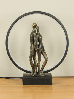 Beeld Eindeloze verbinding met verlichting bronslook