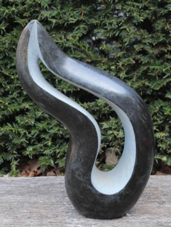 Beeld natuursteen Abstract Bird, 46 cm