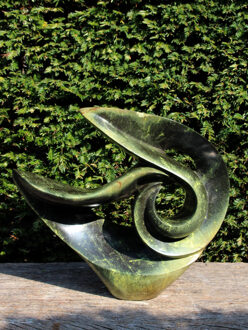 Beeld natuursteen Wave, 41 cm