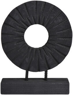 Beeld Paula - 38x28x9 Cm - Hout - Zwart