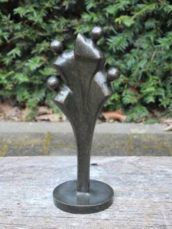 Beeld uit brons Familie 4 personen, 33 cm