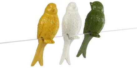 Beeld Zittende Vogel 4x3x7cm verschillende