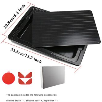 Beeman Ontdooien Lade Met Lekbak Voor Bevroren Vlees Snelle Ontdooien Plaat Voor Snelle Ontdooien Bevroren Voedsel Vlees Varkensvlees Rundvlees vis M met Drip Tray