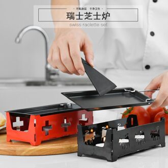 BEEMSK Zwitserse Kaas Roasters Praktische Gadgets Houten handvat mini anti-aanbak bakplaat Kaas oven BBQ