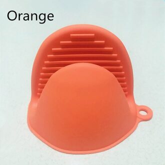 Beenman Siliconen Handschoenen Oven Warmte Geïsoleerde Vinger Handschoenen Koken Tools Magnetron Antislip Grijper Keuken Accessoires Oranje