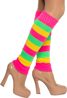 Beenwarmers neon streep