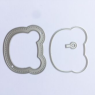 Beer hoofd schudden card cutter sterft frame cirkel stansmessen metal template carbon staal Etsen sterven Handgemaakte wenskaart tool