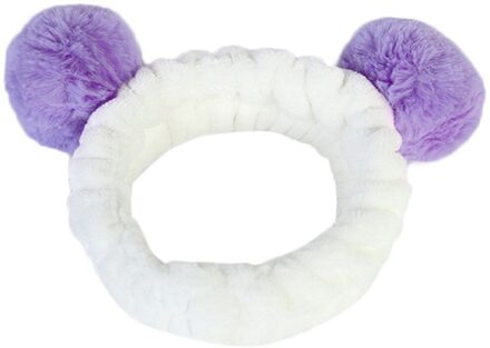 Beer Oren Tas Kinderen Cutecartoon Effen Elastische Haarbanden Meisjes Mooie Srunchies Elastiekjes Kid Haaraccessoires paars