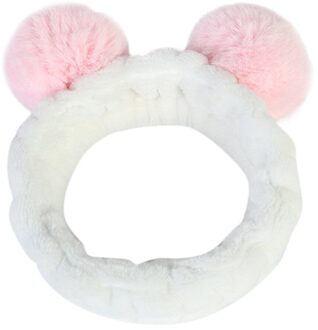 Beer Oren Tas Kinderen Cutecartoon Effen Elastische Haarbanden Meisjes Mooie Srunchies Elastiekjes Kid Haaraccessoires roze