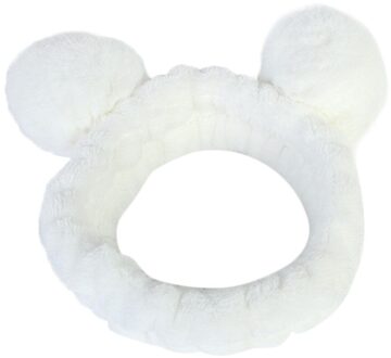 Beer Oren Tas Kinderen Cutecartoon Effen Elastische Haarbanden Meisjes Mooie Srunchies Elastiekjes Kid Haaraccessoires wit