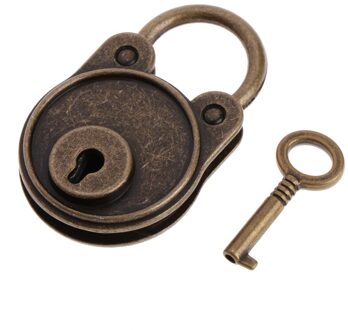 Beer Vintage Oude Antieke Stijl Mini Archaize Hangsloten Sleutel Slot Met Sleutel BZ