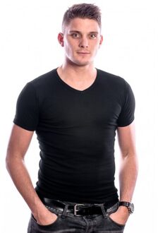 Beeren Bodywear T-Shirt V-Neck Black maat XXL