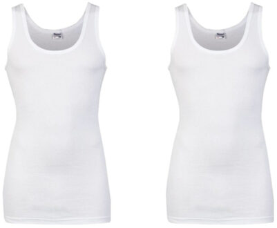 Beeren Hemd - Set van 2x stuks - grote maten - wit - 100% katoen - heren - singlet - ondergoed